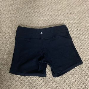 Lululemon biker shorts black reversible
